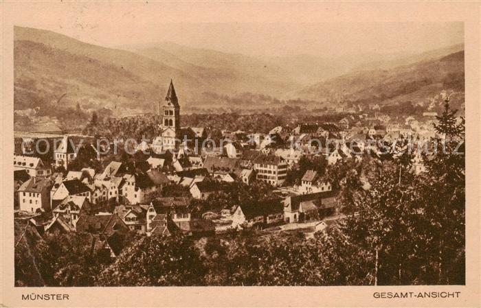 Muenster  Elsass Munster 68 Alsace Gesamtansicht