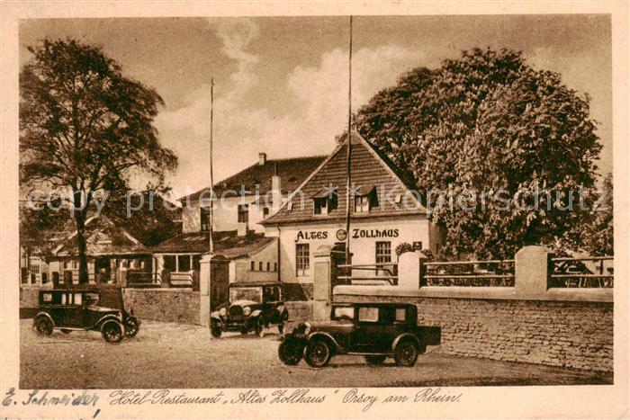 Orsoy Rhein Restaurant-Hotel Altes Zollhaus Aussenansicht