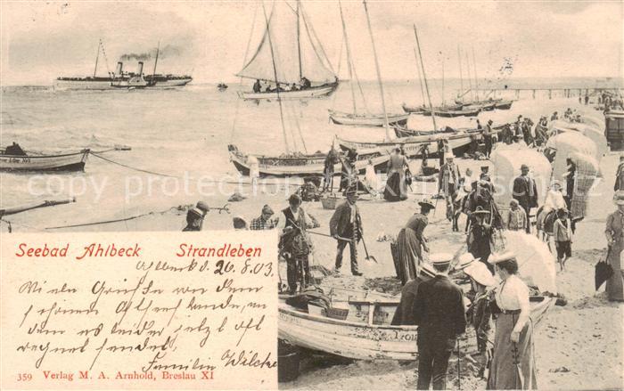 Ahlbeck Ostseebad Strandleben