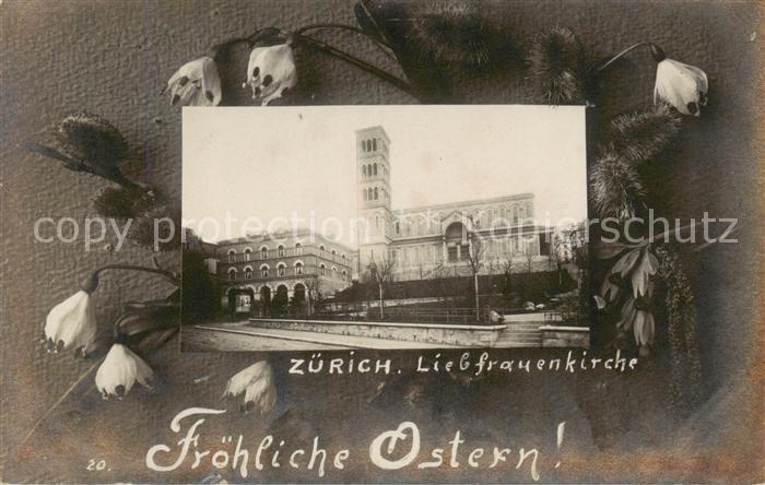 Zuerich ZH Liebfrauenkirche Aussenansicht