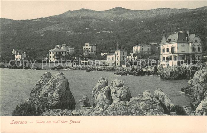 Lovrana Lovran Croatia Villen am suedl. Strand