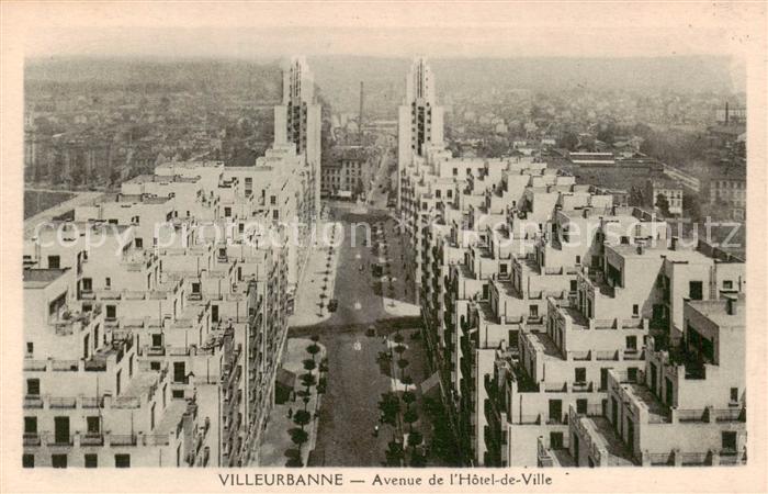 Villeurbanne 69 Rhone Avenue de l Hotel de Ville