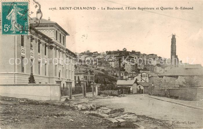 Saint-Chamond 42 Le Boulevard - l Evole Superieure et Quartier St-Edmond