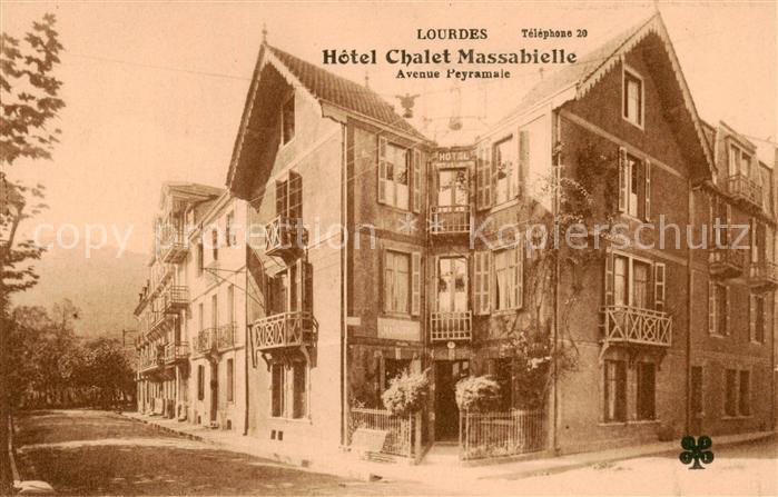 Lourdes Hautes Pyrenees Hotel Chalet Massabielle - Avenue Peyramale