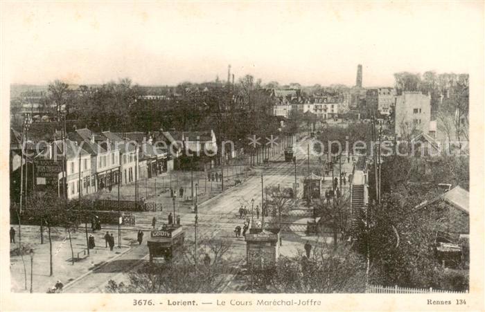 Lorient 56 Morbihan Le Cours Marechal-Joffra - Strassenbahnen