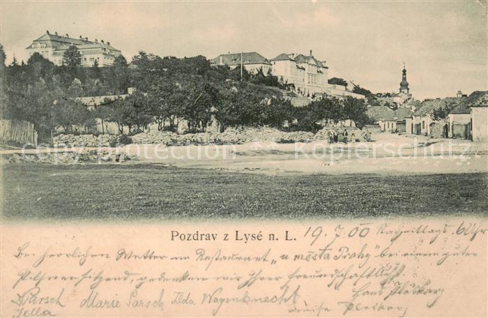 Lysa  nad Labem Lissa Elbe CZ Teilansicht