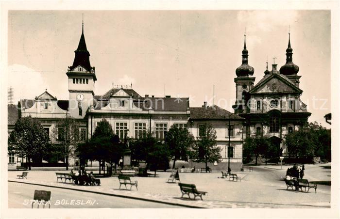 Stara Boleslav Altbunzlau CZ Kirchplatz
