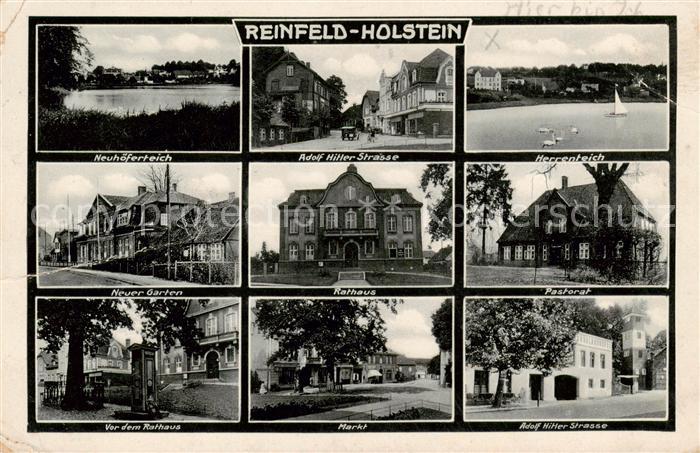 Reinfeld Holstein Herrenteich - A.-H.-Strasse - Neuhoeferteich - Pastorat