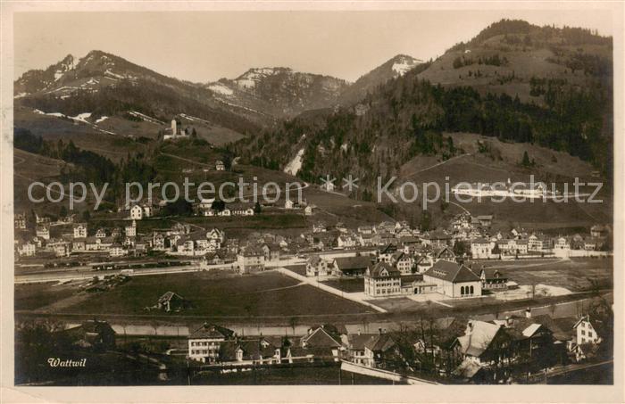 Wattwil SG Fliegeraufnahme