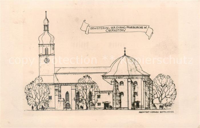 Oberkotzau Erweiterung d. Evang.-Pfarrkirche - Architekt German Bestelmeyer