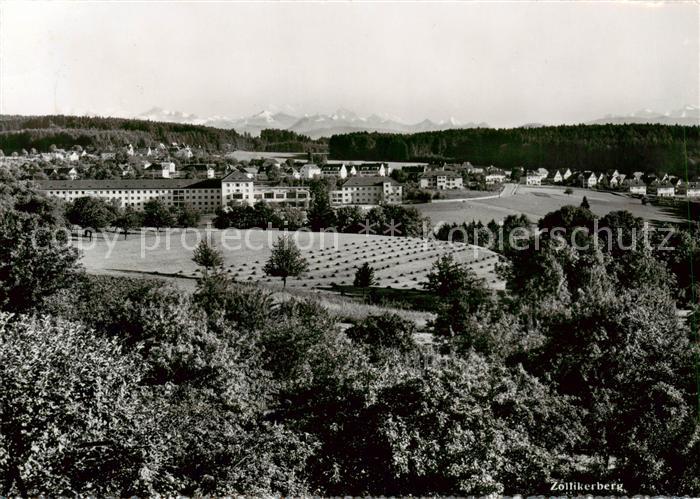 Zollikerberg ZH Gesamtansicht m. Alpen-Panorama