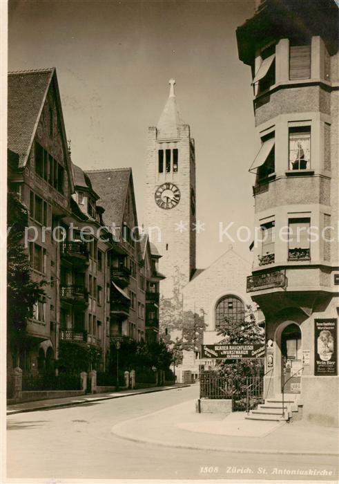 Zuerich ZH St. Antoniuskirche Aussenansicht