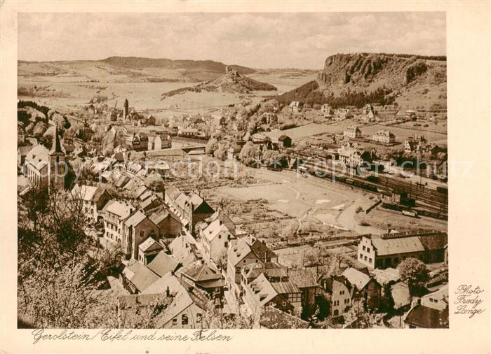 Gerolstein Rheinland-Pfalz GEsamtansicht m. Felsen