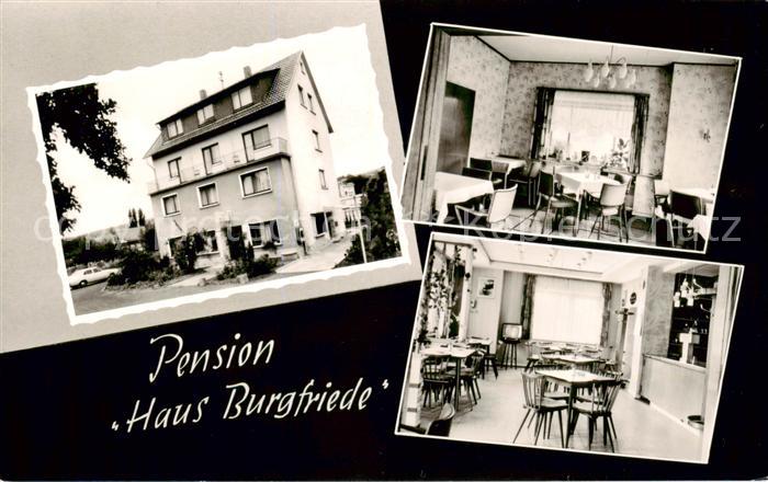 Bad Orb Pension Haus Burgfriede Innen- u. Aussenansicht
