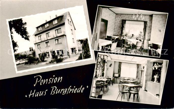 Bad Orb Pension Haus Burgfriede Innen- u. Aussenansicht