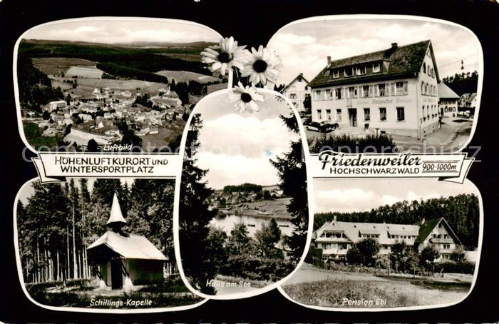 Friedenweiler Fliegeraufnahme Schillings-Kapelle - Pension Ebi