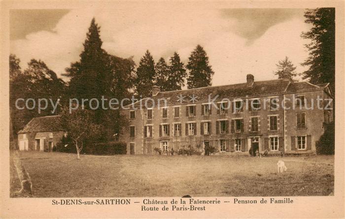 St-Denis-sur-Sarthon Chateau de la Faiencerie - Pension de Famille