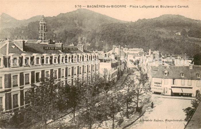 Bagneres-de-Bigorre 65 Place Lafayette et Boulevard Carnot