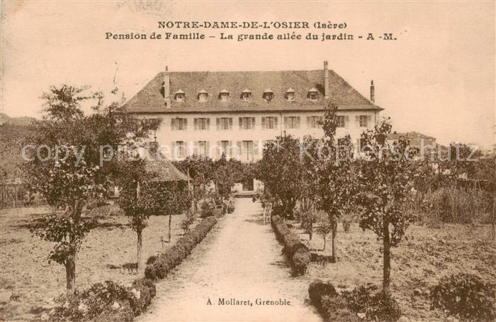 Notre-Dame-de-l Osier Pension de Famille - La grande allee du jardin