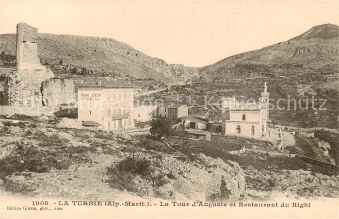 La Turbie 06 La Tour d Auguste et Restaurant du Righi