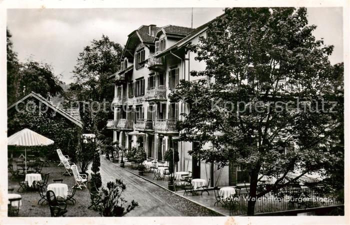 Buergenstock Hotel Waldheim Aussenansicht m. Terrasse