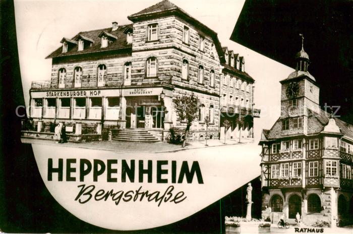 Heppenheim Bergstrasse Hotel Starkenburger Hof u. Rathaus