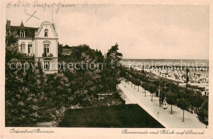 Bansin Ostseebad Promenade m. Blick z. Strand