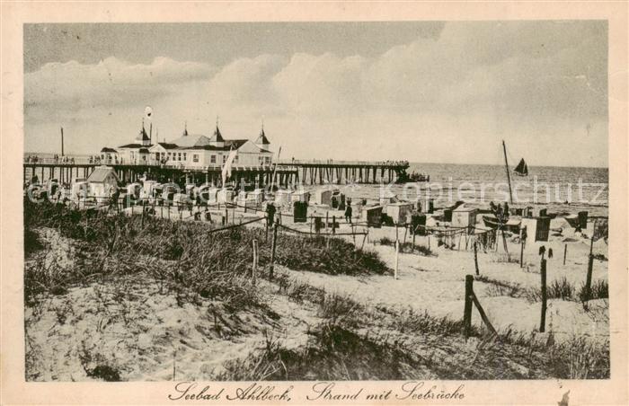 Ahlbeck Ostseebad Strand m. Seebruecke
