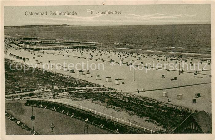 Swinemuende Swinoujscie Blick a. d. See