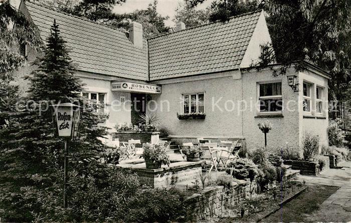 Schlangen Lippe Restaurant-Cafe Roseneck Aussenansicht m. Terrasse