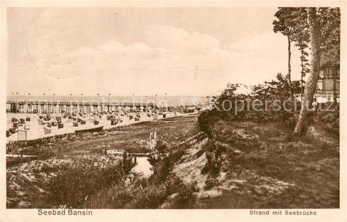 Bansin Ostseebad Strand m. Seebruecke