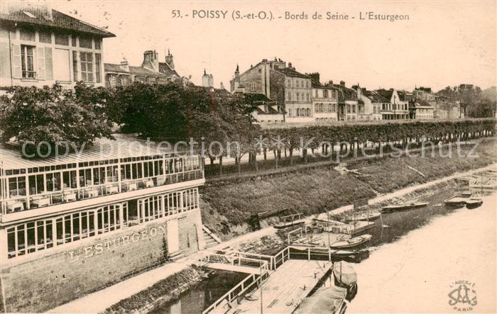 Poissy 78 Bords de Seine - L Esturgeon