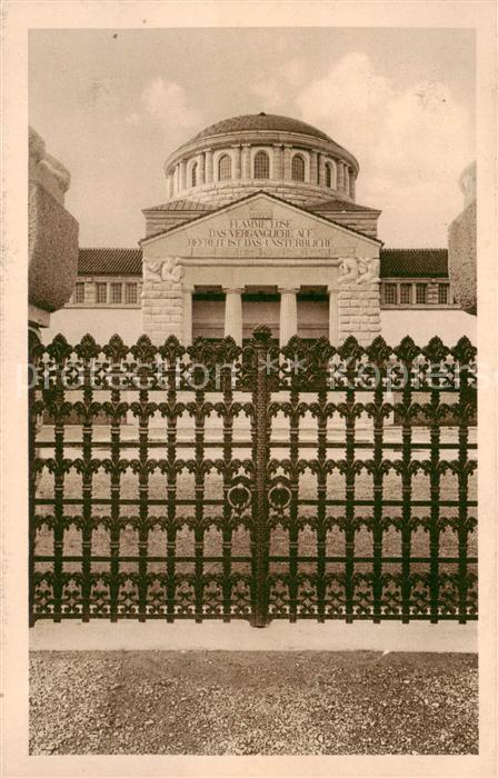 Zuerich ZH Krematorium Eingang z. Vorhof