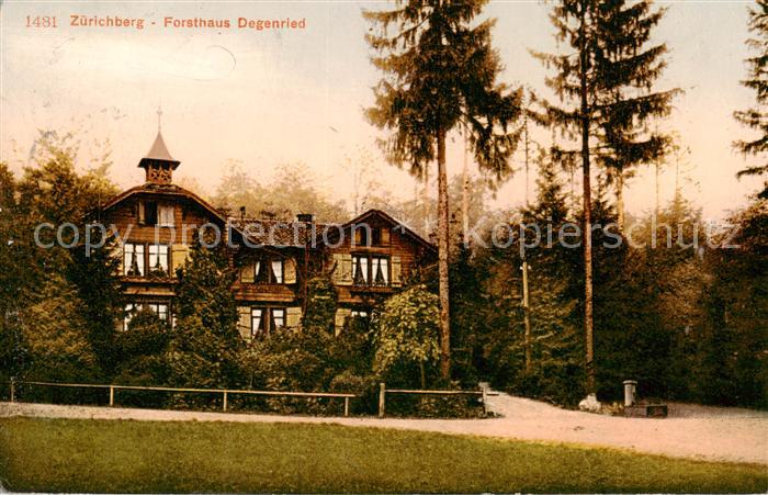 Zuerichberg ZH Forsthaus Degenried Aussenansicht