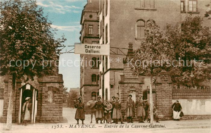 Mayence Mainz Entree de laCaserne Gattieni