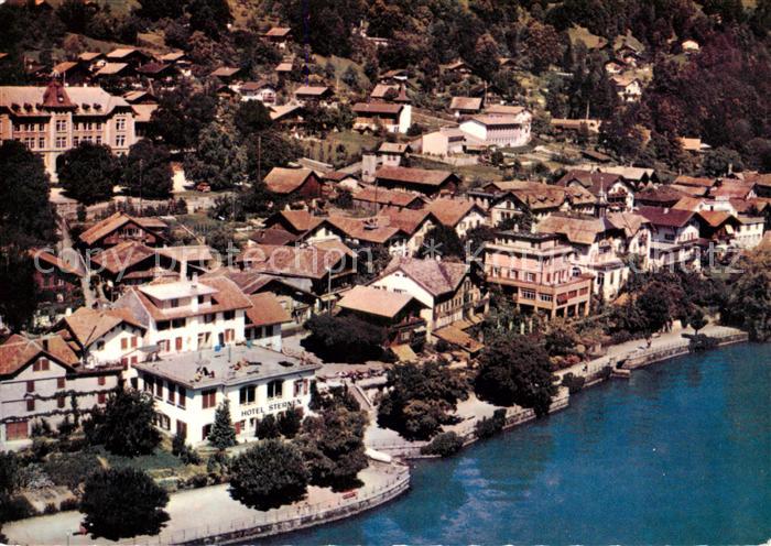 Brienz Brienzersee BE Fliegeraufnahme Hotel Sternen