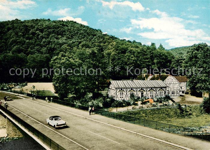 Glueder Solingen Cafe-Parkrestaurant Zur Sollinger Talsperre Aussenansicht Fachw