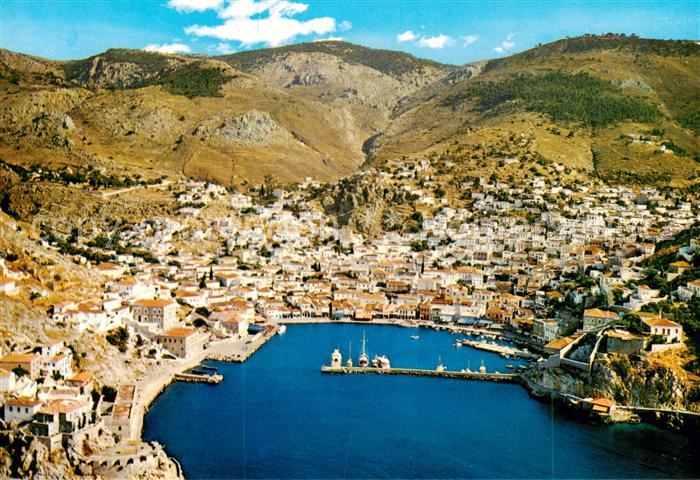 Hydra Ydra Hidra Idra Greece Fliegeraufnahme Panorama