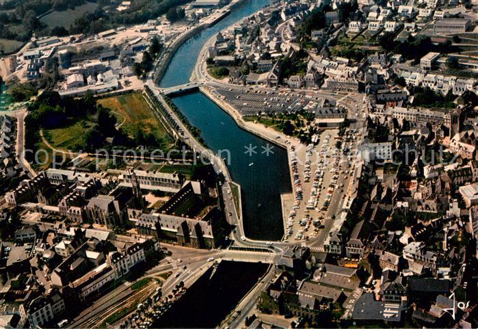 Lannion 22 Cotes-d Armor Fliegeraufnahme Le centre-ville et le Leguer