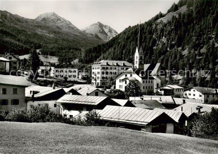 Sta Maria Muensterthal Teilansicht geg. Piz d Aint