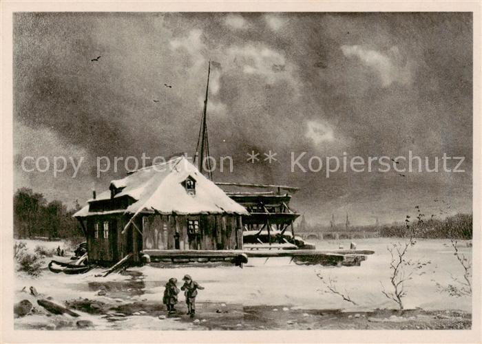 Dresden Elbe Ehem. Wassermuehle a. d. Elbe