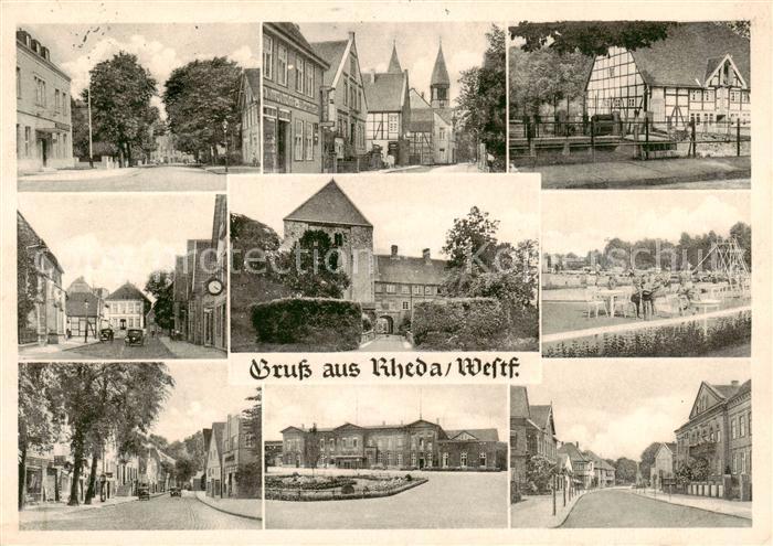 Rheda Harsewinkel Teilansichten m. Fachwerkhaeusern