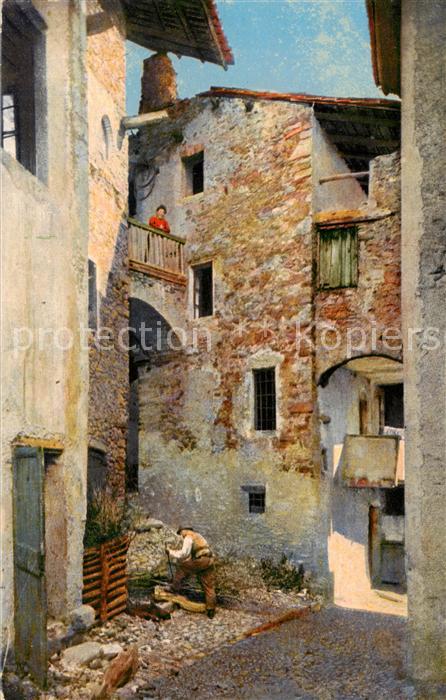 Agra TI Alte Haeuser - Partie im Dorf