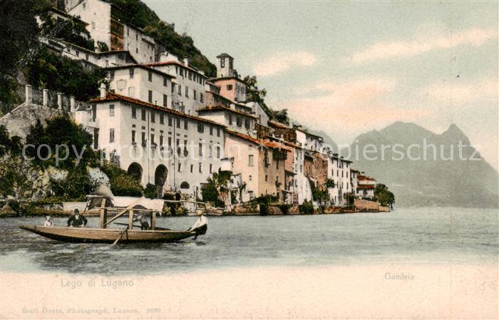 Gandria Lago di Lugano Teilansicht m. See