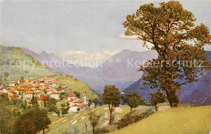 Bre  Lugano TI Gesamtansicht m. Luganer-See