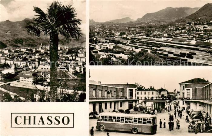 Chiasso TI Teilansichten m. Bahnhof