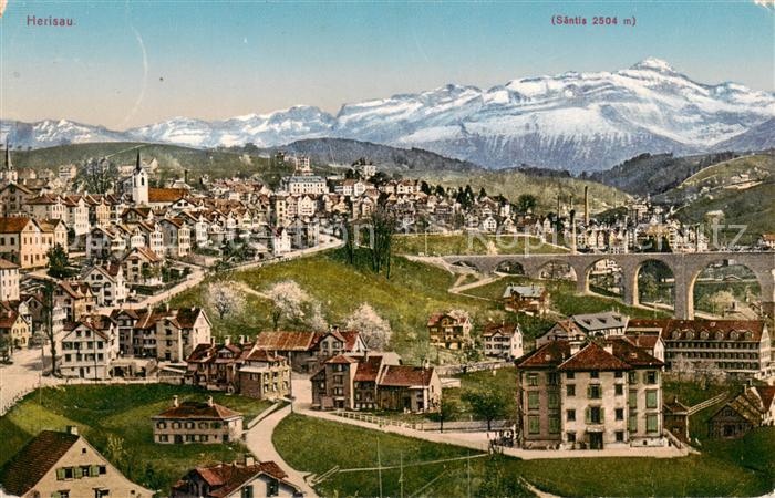 Herisau AR Teilansicht m. Saentis