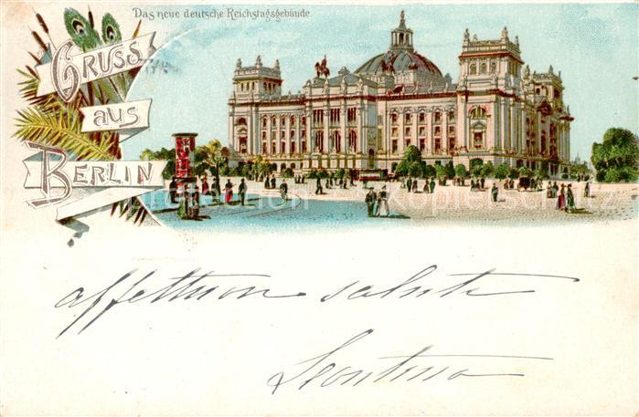 BERLIN CITY Reichsgebaeude Aussenansicht