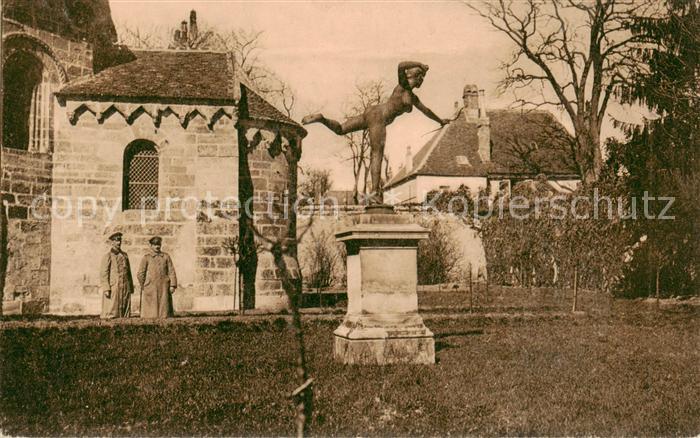 Laon 02 Aisne Standbild d. Diana - Feldpost