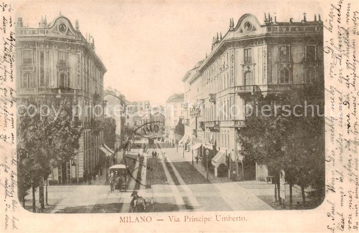 Milano Mailand IT Via Principe Umberto - Gespann-Kutsche